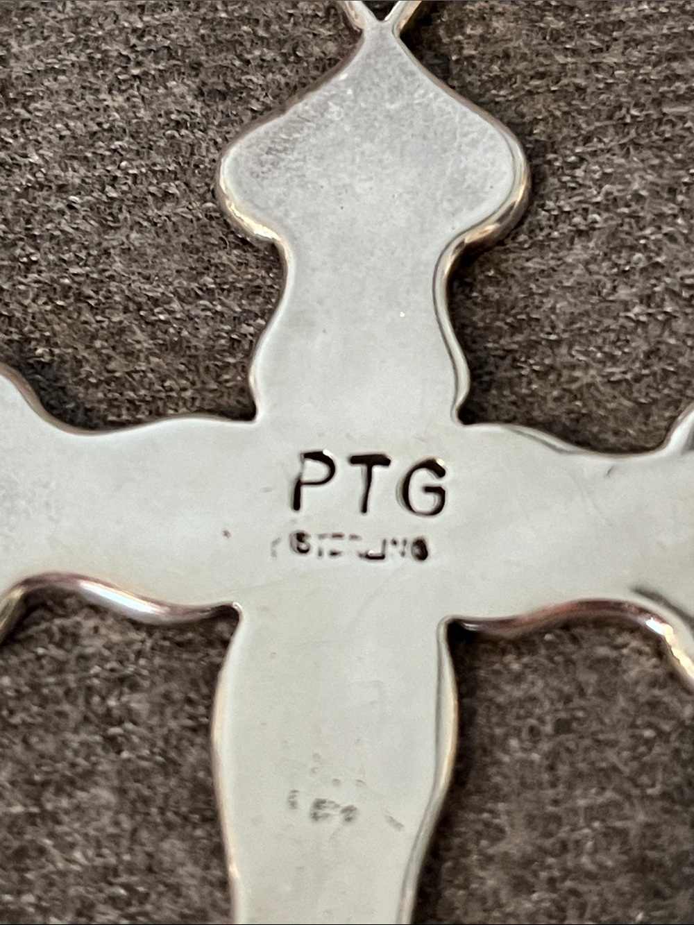 Sterling Phillip Guerro Navajo Cross Pendant - Picture 3 of 9